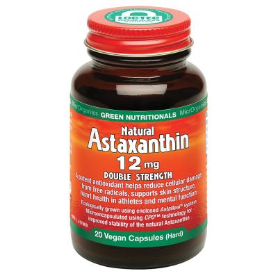 Green Nutritionals Natural Astaxanthin 12mg 20vc